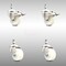 Service Caster 3 Inch 316SS Nylon Wheel Swivel 10mm Threaded Stem Caster Lock Brake, 2PK SCC-SS316TSTTL20S314-NYS-M1015-2-S2 - alternate 1